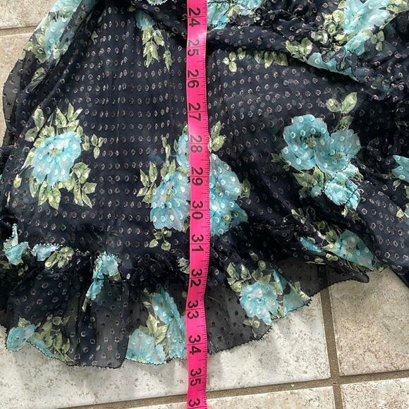 Zimmermann Whitewave Ruffle Wrap Dress In Navy Poppy Floral - Picture 15 of 16